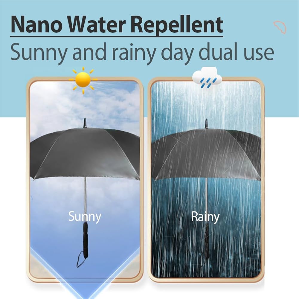 3-in-1 Cooling Sun Umbrella with Built-in Fan & Mist Sprayer