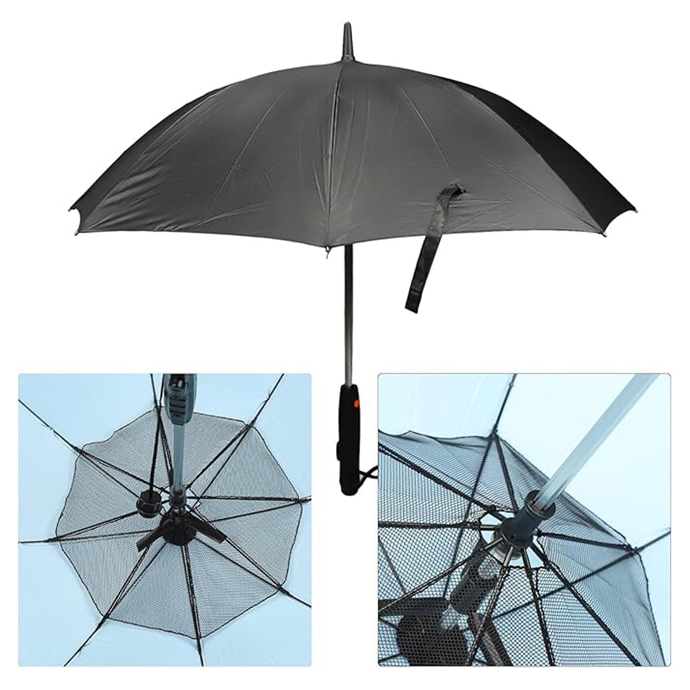 3-in-1 Cooling Sun Umbrella with Built-in Fan & Mist Sprayer
