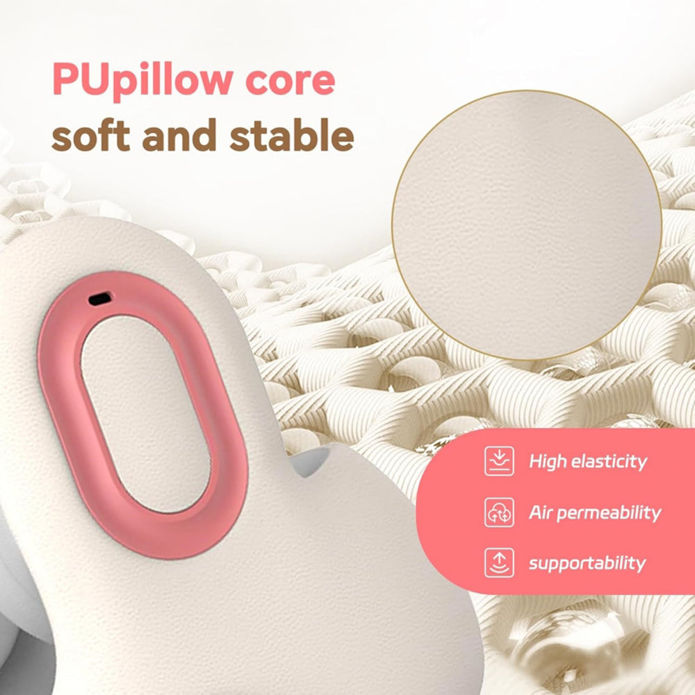 3-in-1 Bluetooth Heated Memory Foam Travel Pillow