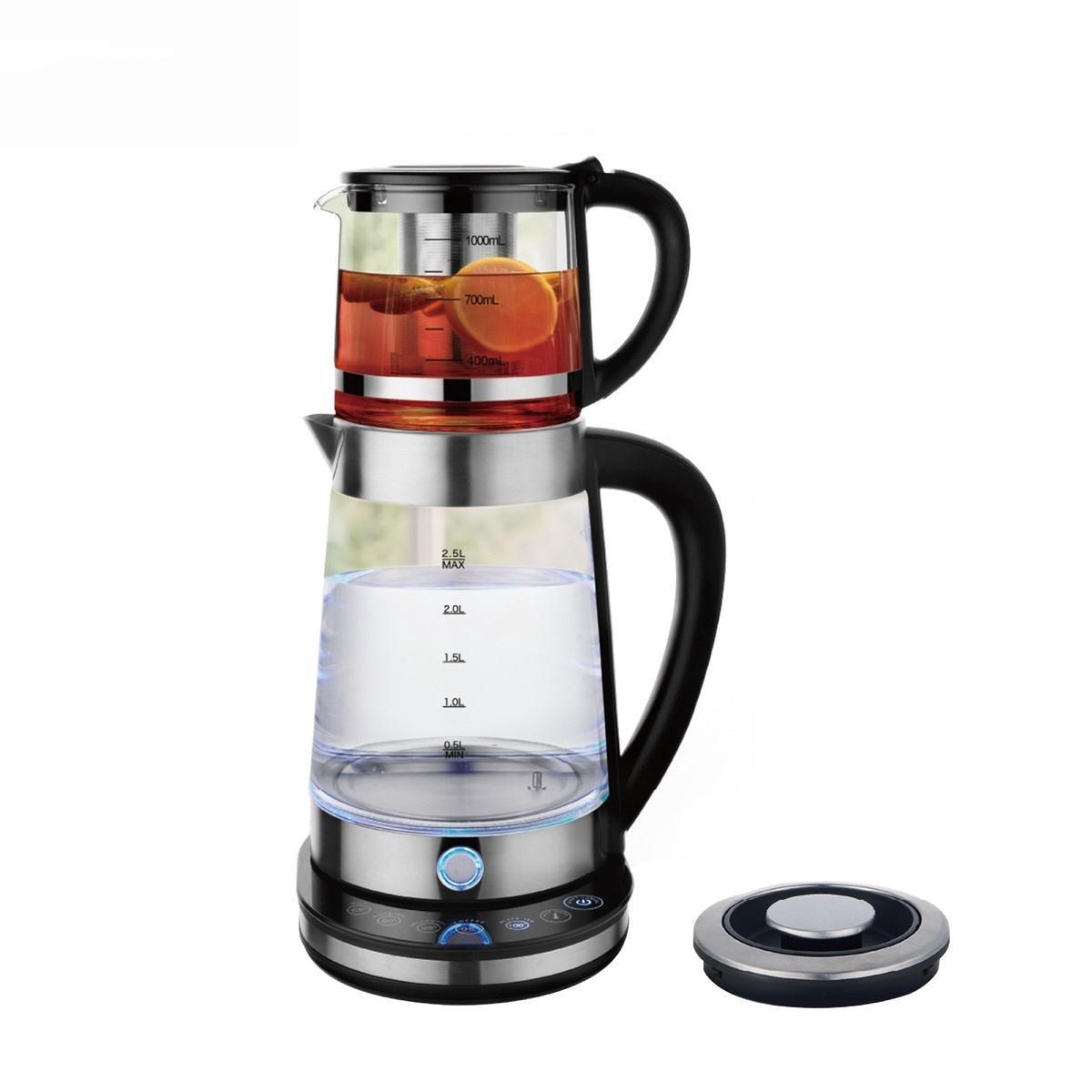 2-in-1 Glass Electric Tea Maker Kettle