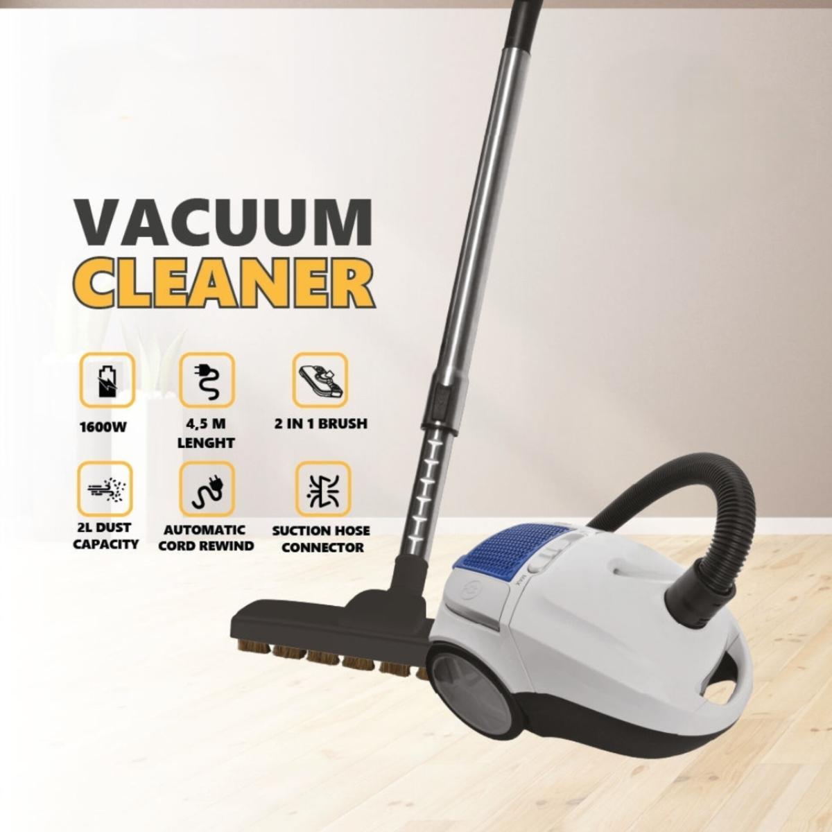 1600W High-Suction Canister Vacuum Cleaner