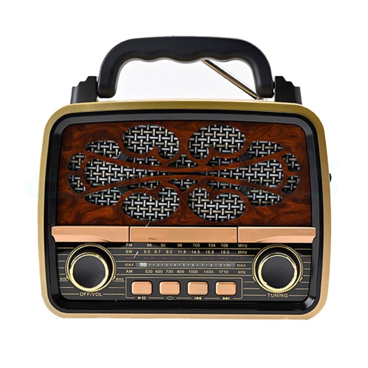 Retro-Style Portable 3-Band Radio