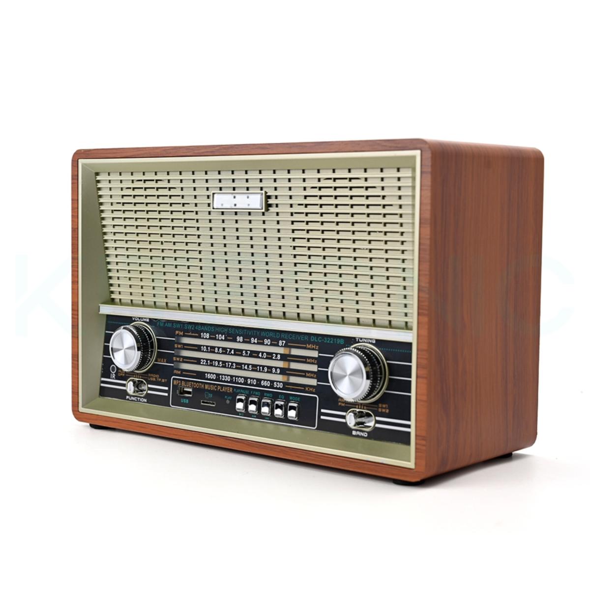 Vintage Bluetooth Radio with FM/AM/SW