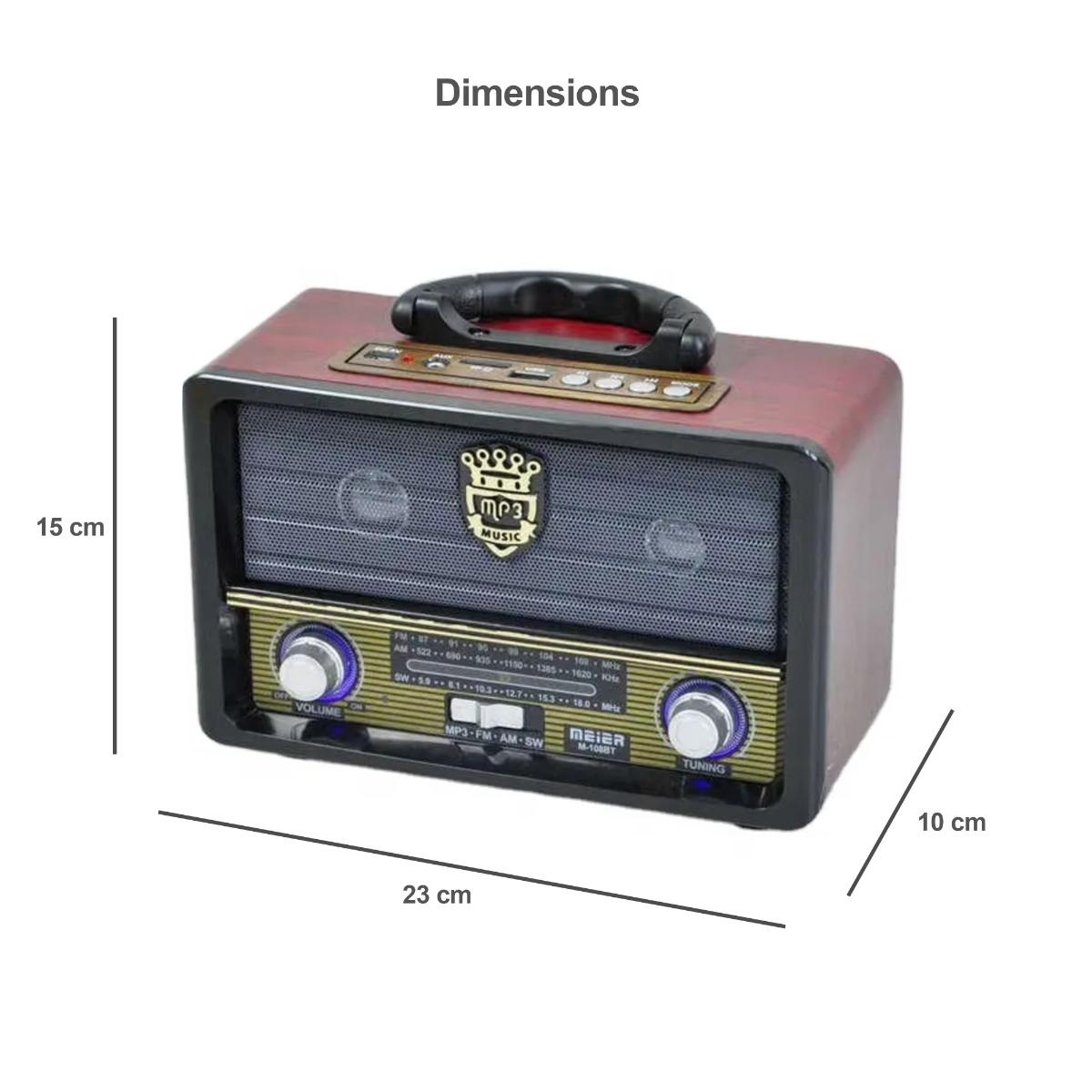 Portable Retro Multimedia Radio