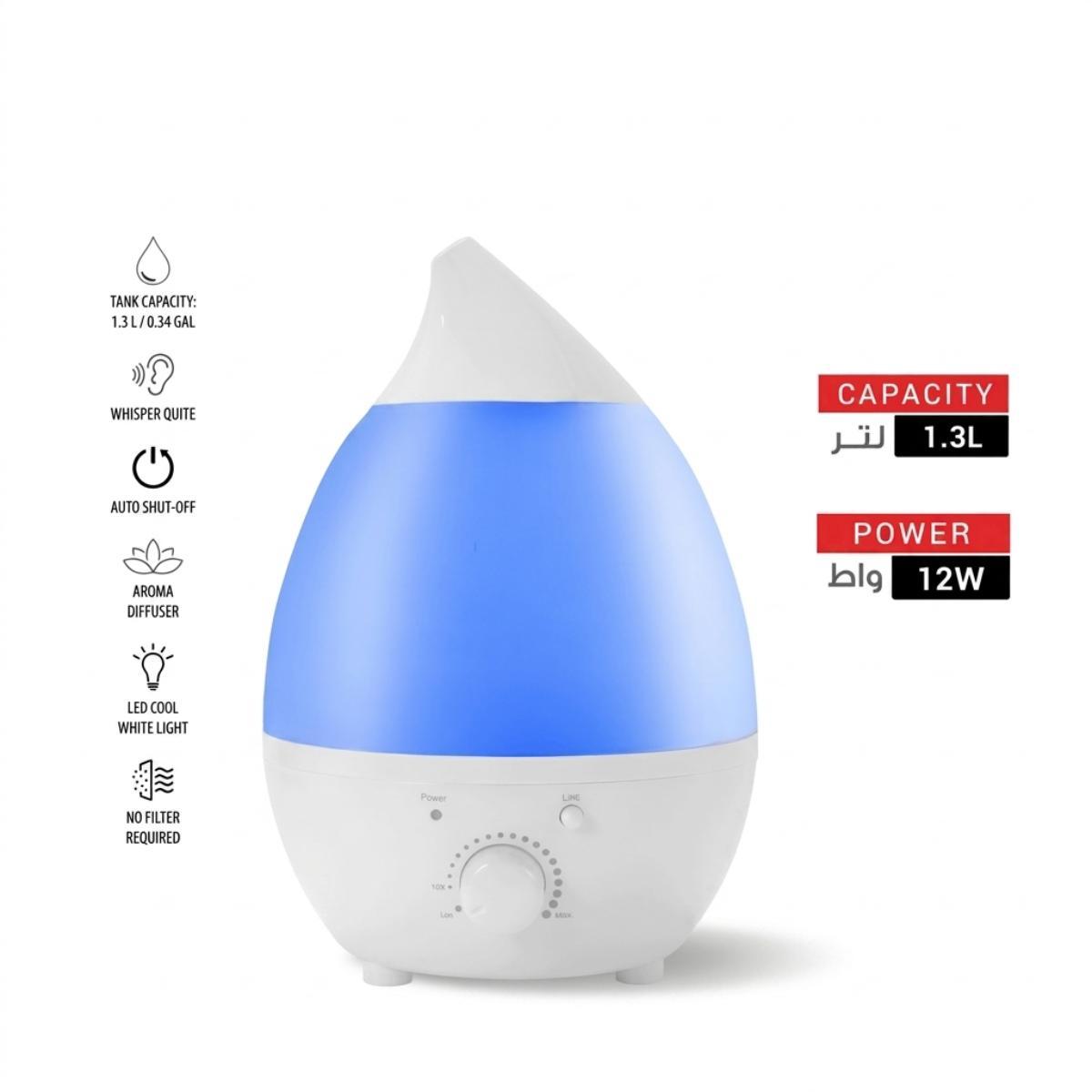 1.3L Ultrasonic Cool Mist Humidifier