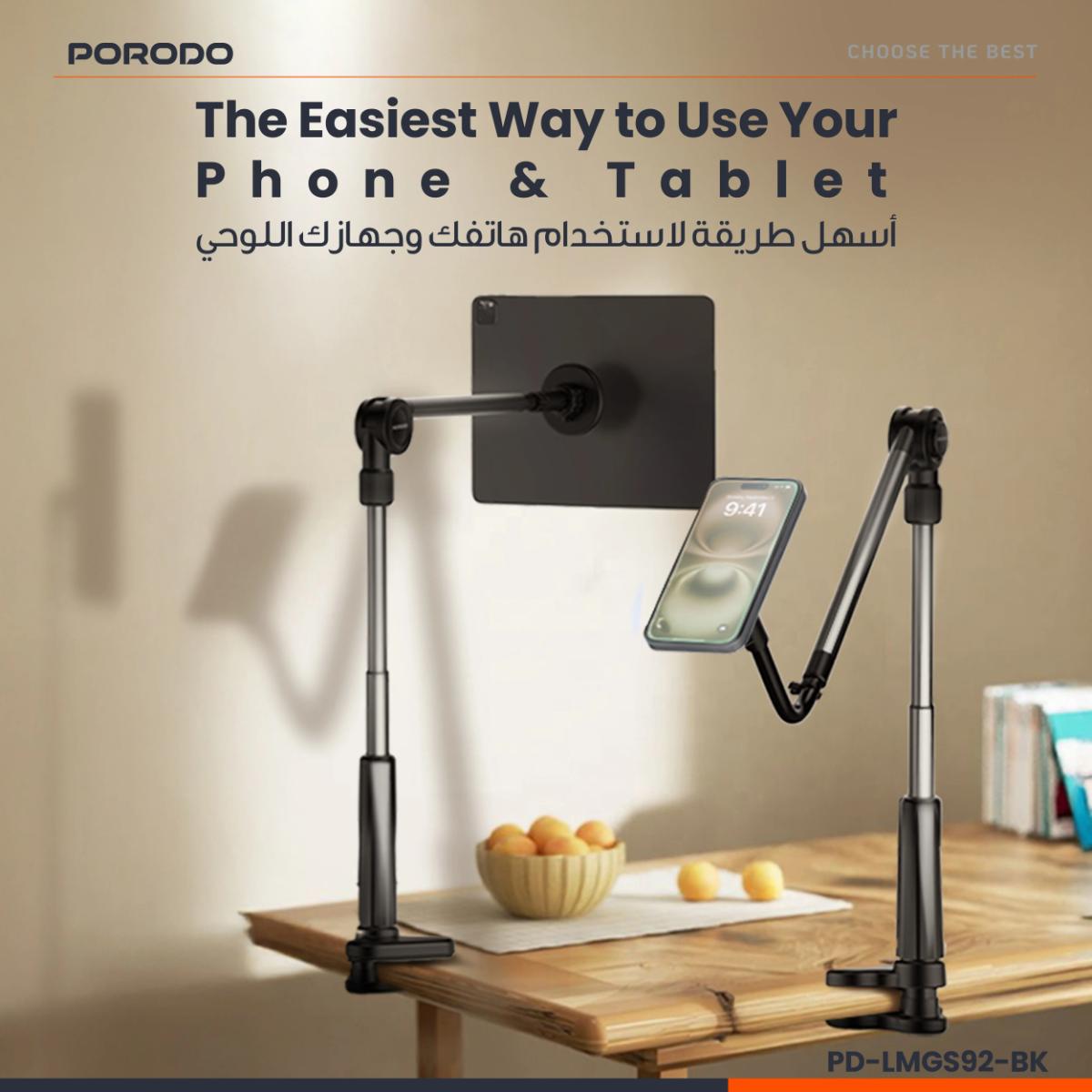 Porodo Lazy Bracket Magsafe & Tablet