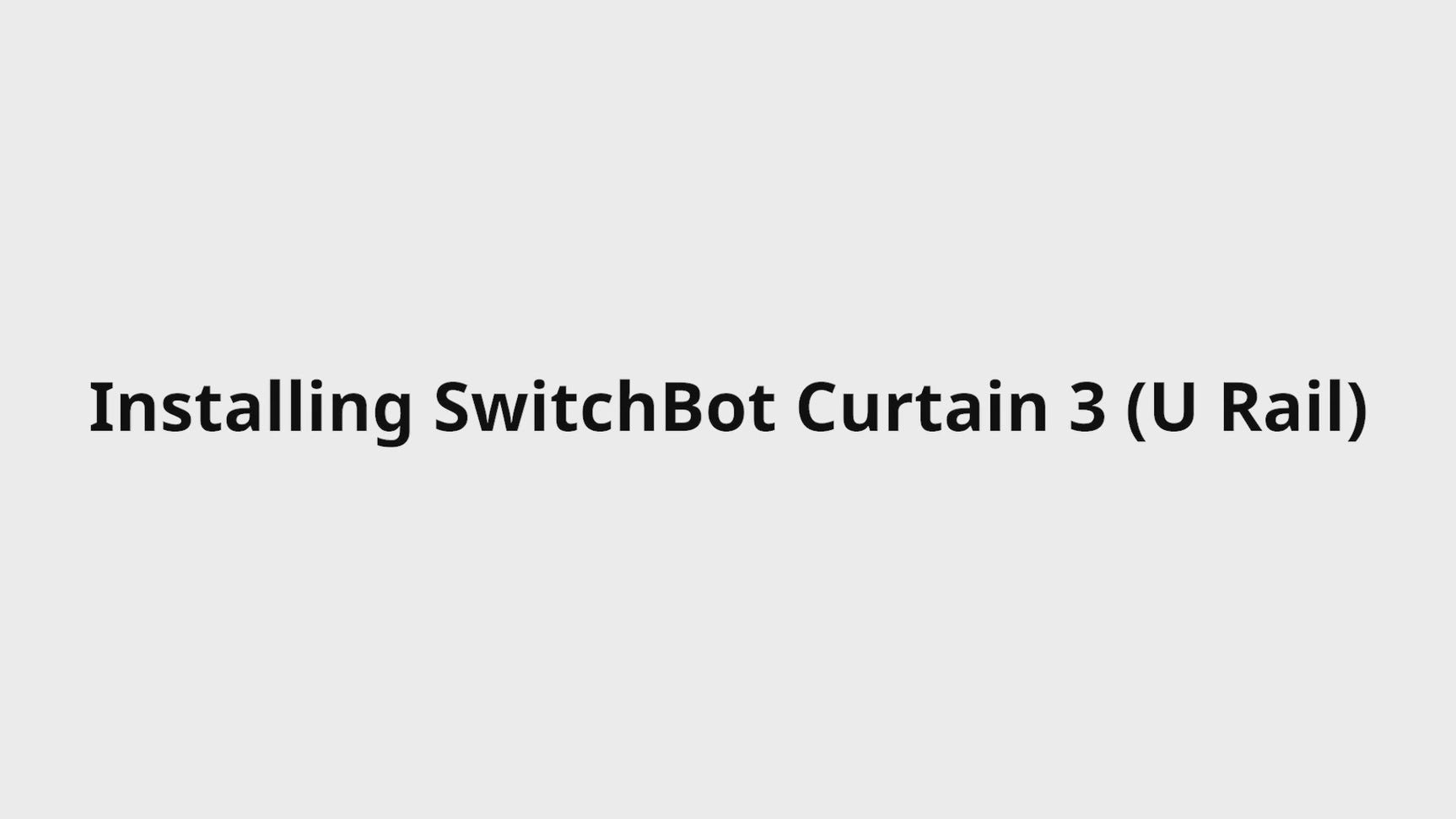 Curtain 3 U Rail- Smart Automatic Curtain Opener by SwitchBot