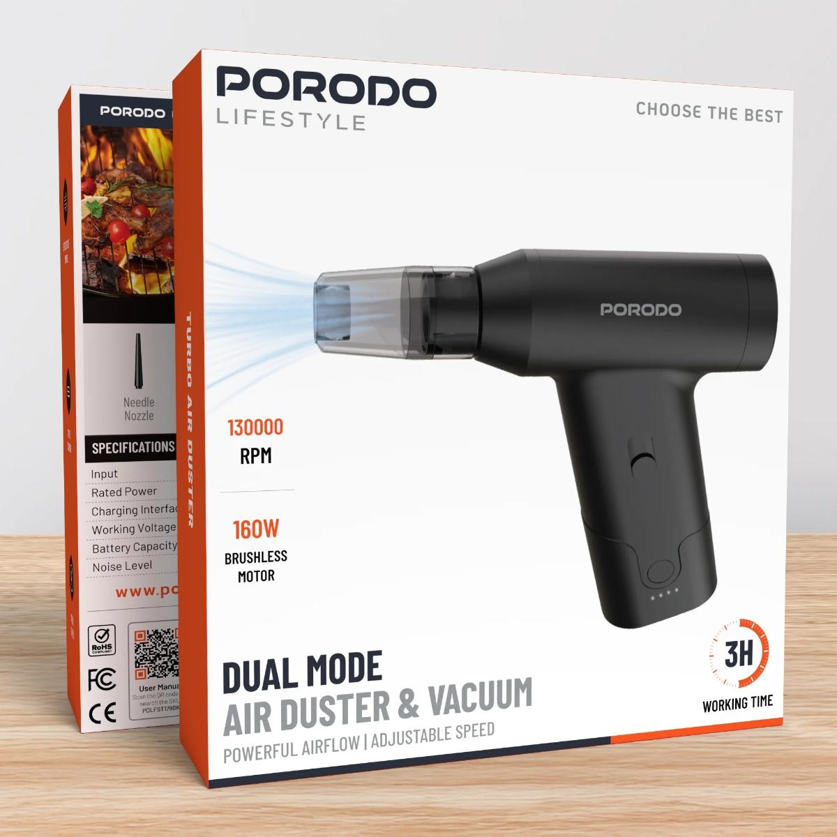 Porodo  Dual Mode Air Duster & Vacuum