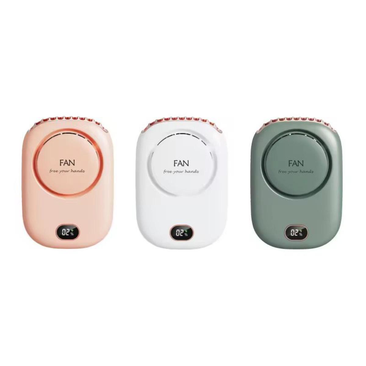 Mini Portable Fan, Rechargeable Wearable Neck & Waist Fan