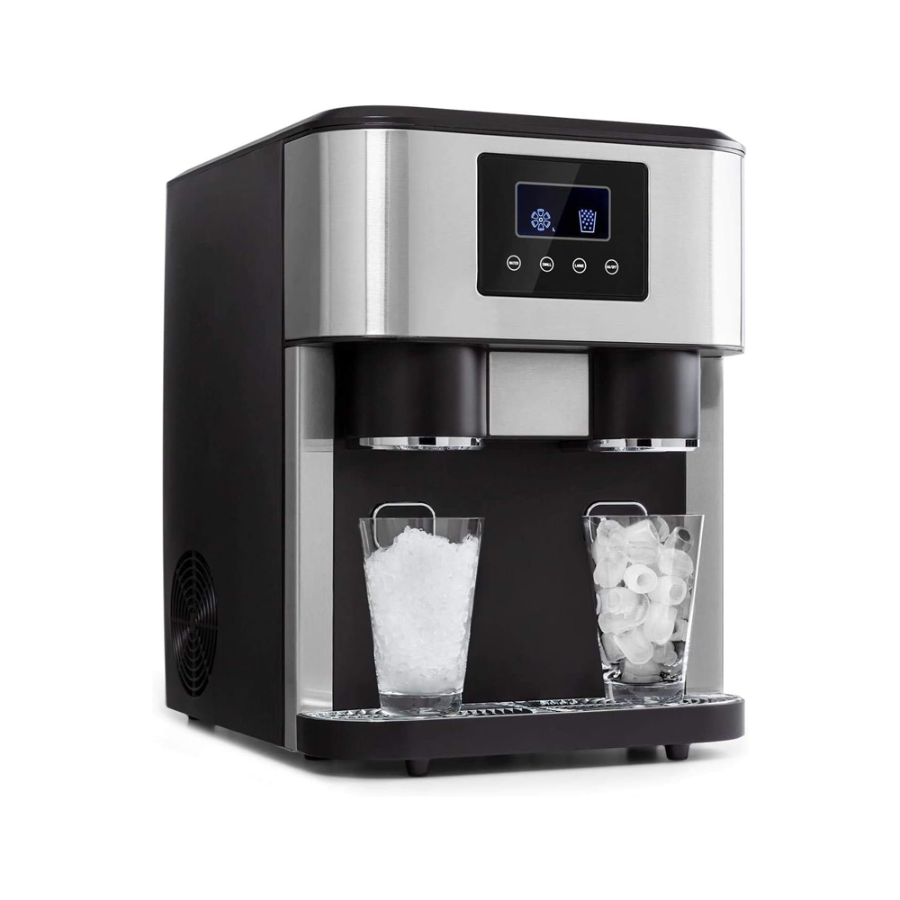 3-in-1 Countertop Ice Maker Machine – Ice Cubes, Crushed Ice & Cold Water Dispenser with Touch LCD