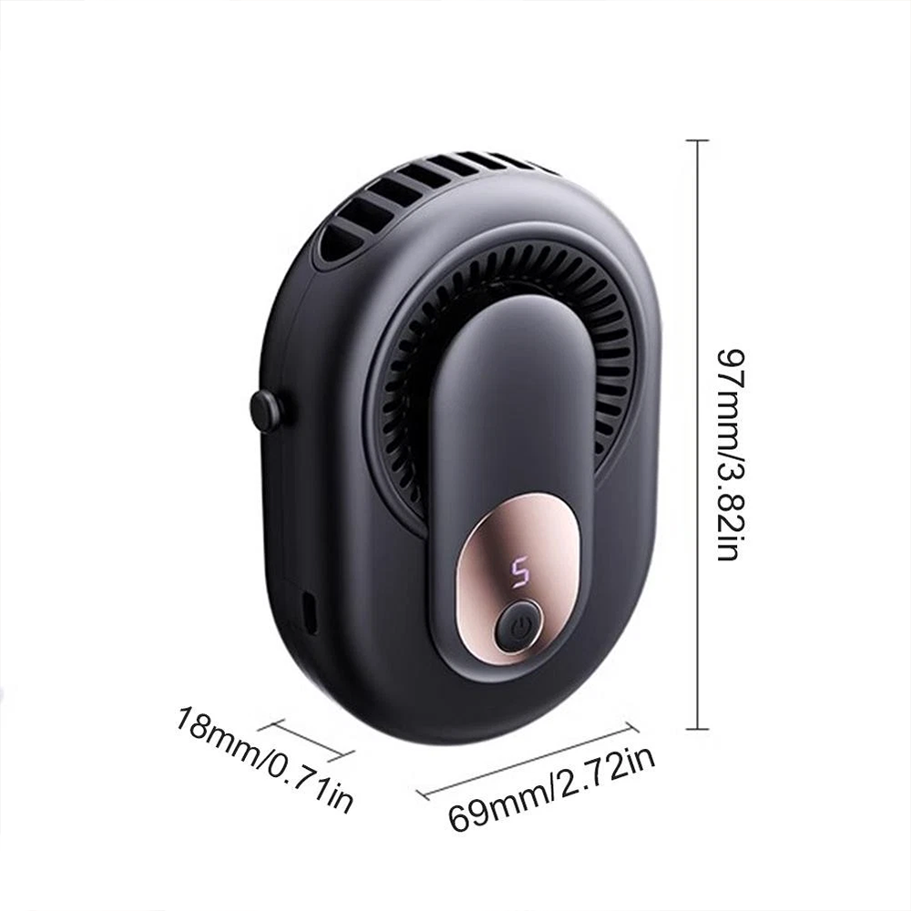 4-Speed Hanging wearable neck and waist fan with Digital Display | Portable Fan | Tradeo Shopping