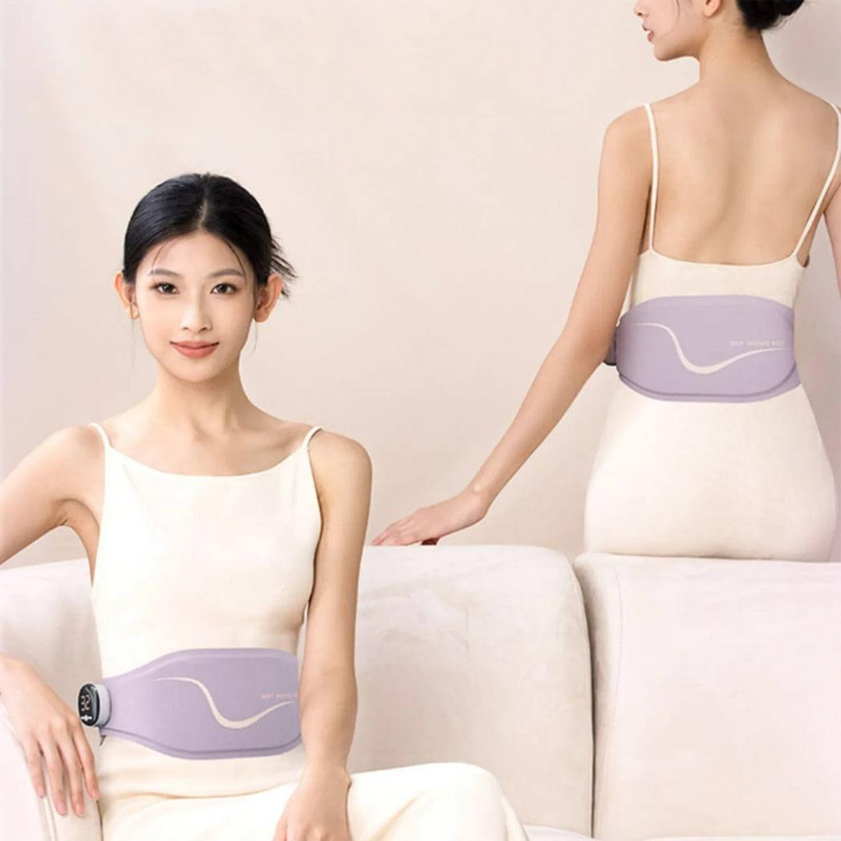 4-in-1 Waist Belt Massager – Heat, Vibration by TechLove
