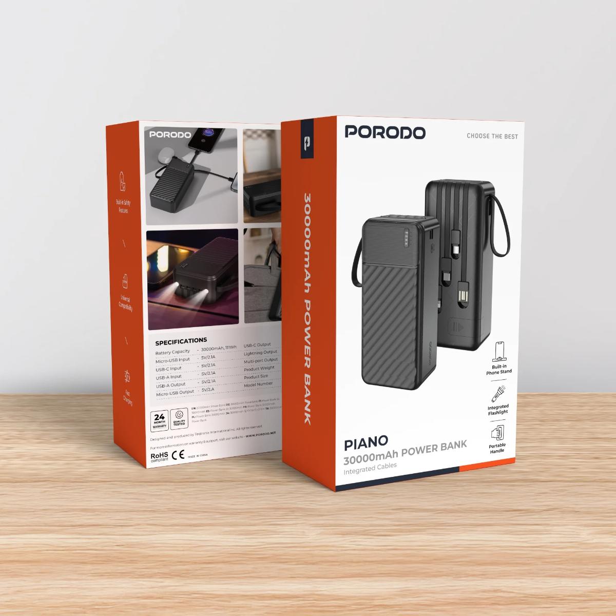 Porodo Piano 30000mAh Power Bank