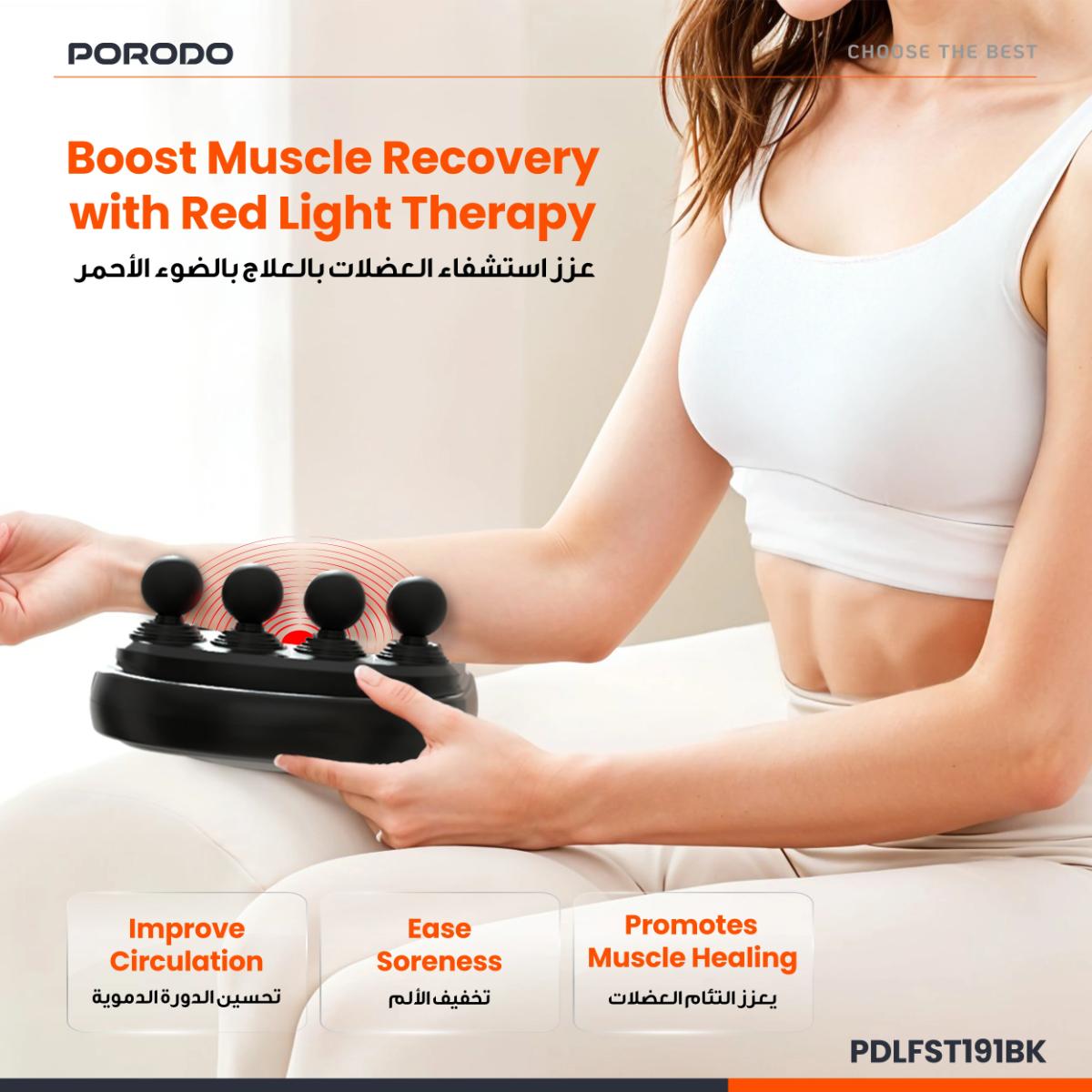 Porodo  Power Pulse 8-Head Massage Gun