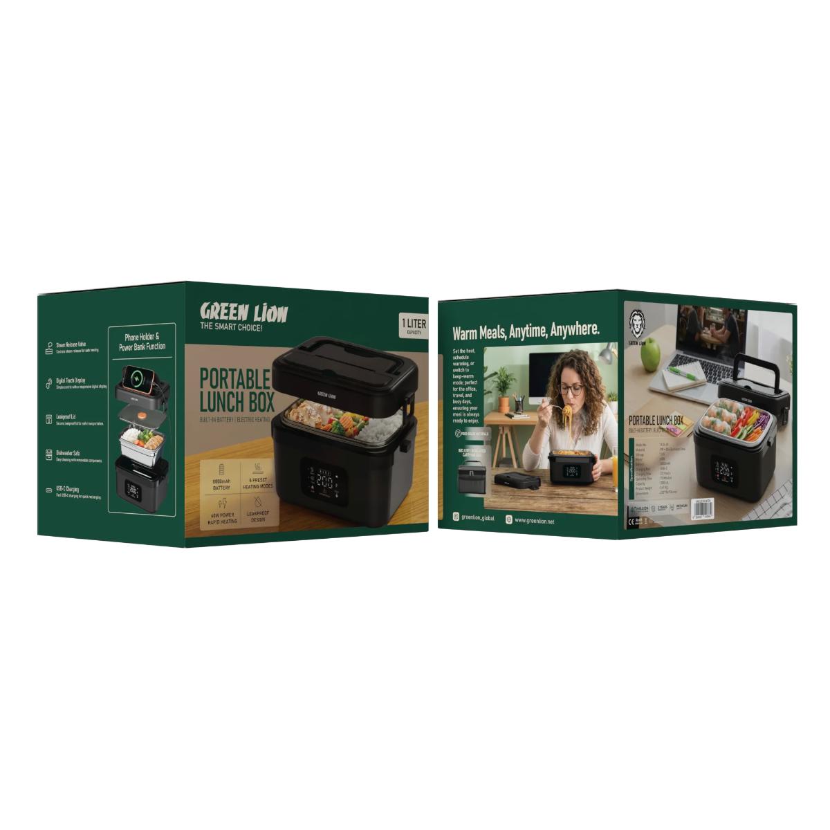 Green Lion 1L Rechargeable Smart Heating Lunch