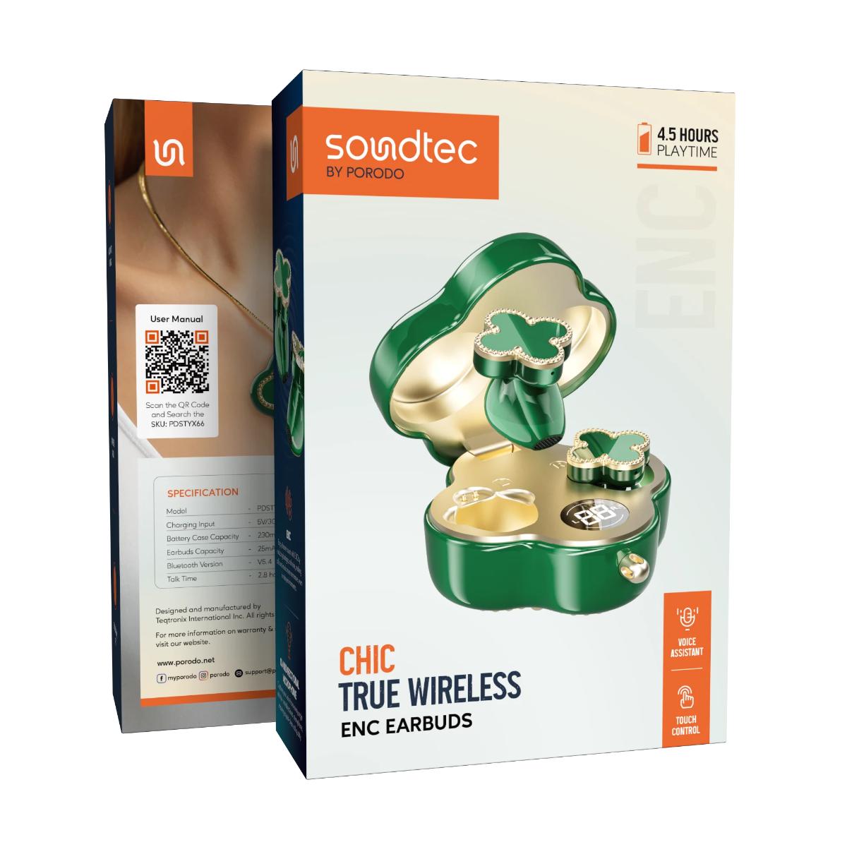 Porodo Soundtec Chic True Wireless Enc Earbuds
