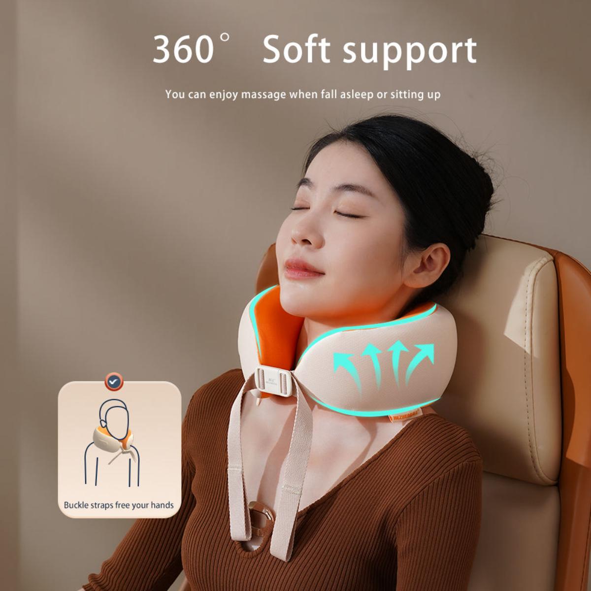 Heated Neck Massager with 360° Floating Massage Head