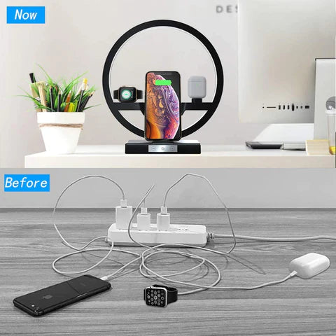 Multi Function Phone Stand 3 in 1 With Lamp