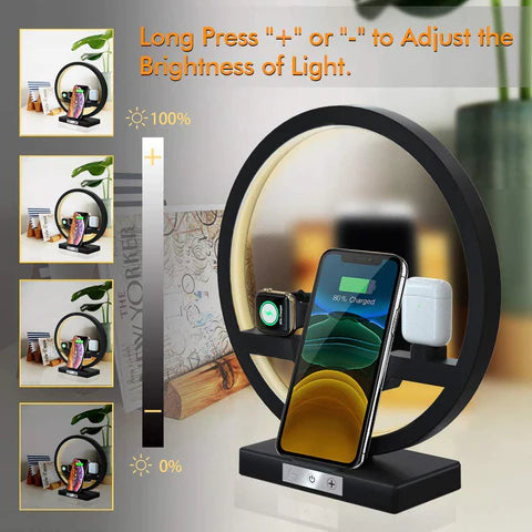 Multi Function Phone Stand 3 in 1 With Lamp