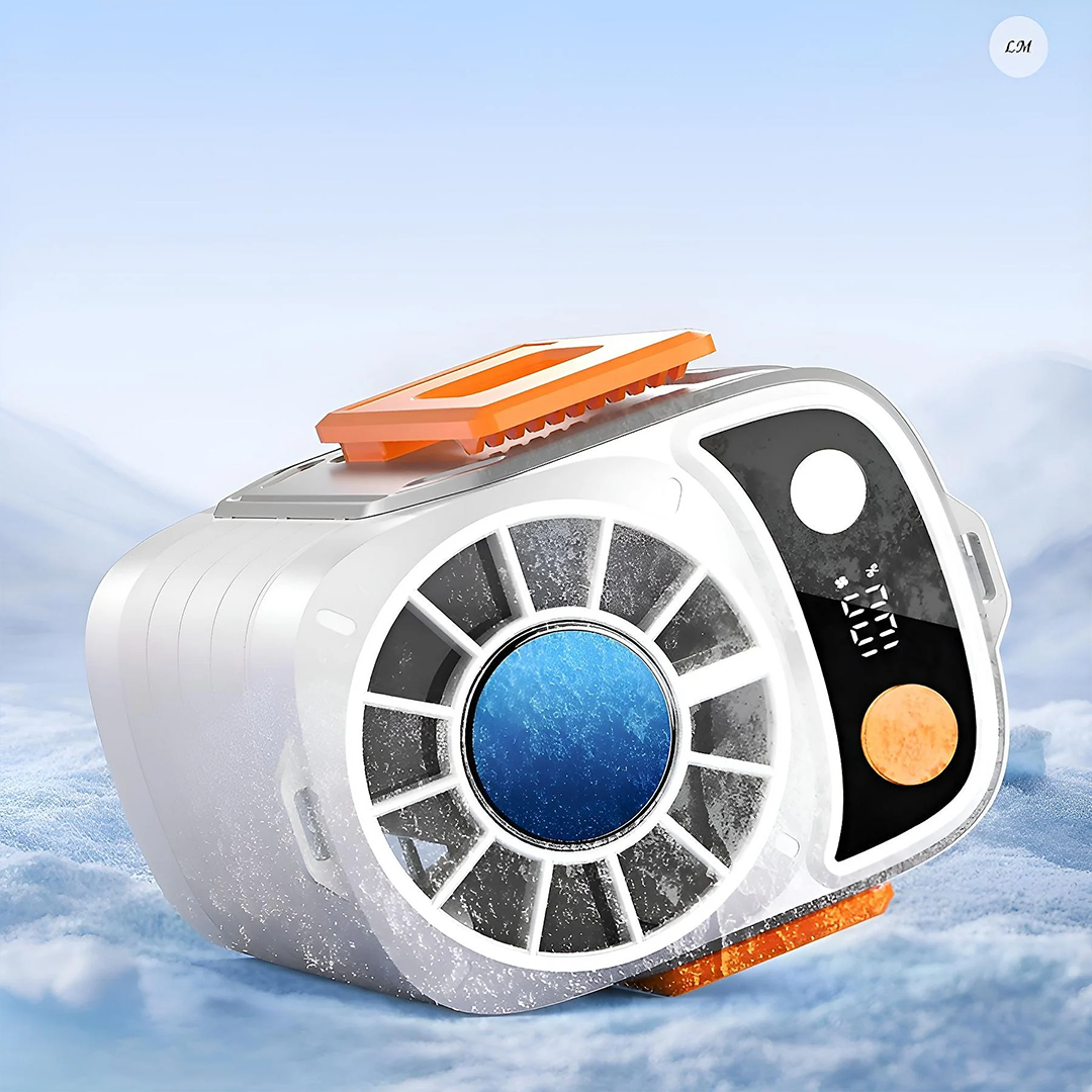 5 Speed Portable Waist Fan with Power Bank & LED Light | Wearable Cooling Fan | Tradeo Shopping