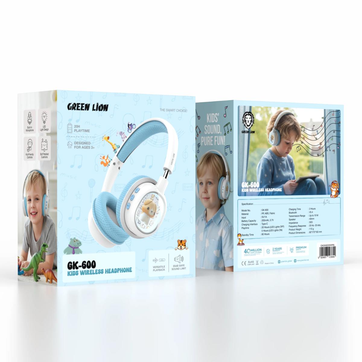 Green Lion GK-600 Kids Wireless Headphone