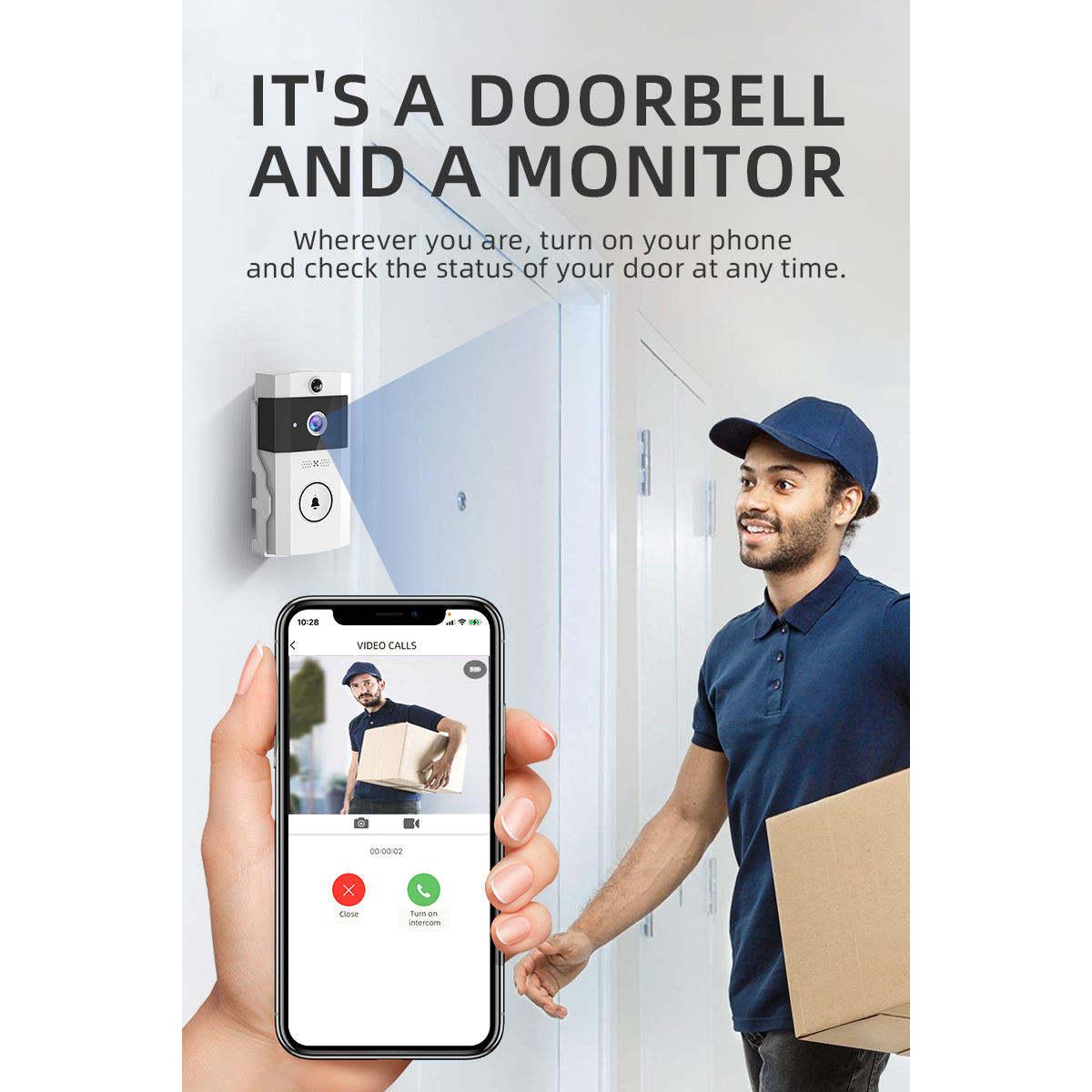 Smart Video Doorbell with HD Camera