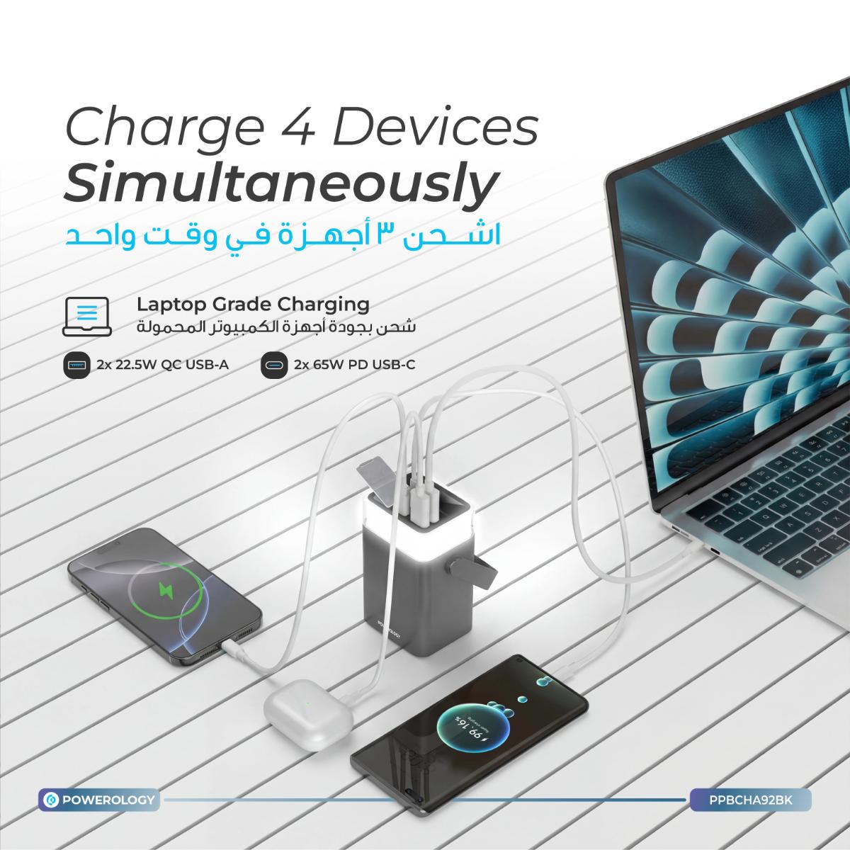 Powerology  40000mAh Power Bank PD 65W