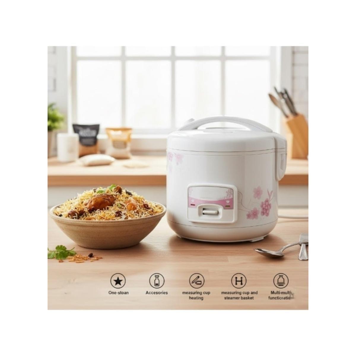 1.5L Electric Rice Cooker Non-Stick Pot