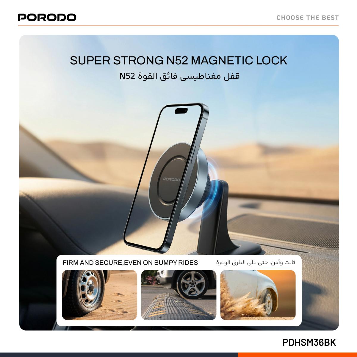 Porodo Dual Mount MagSafe Phone Holder
