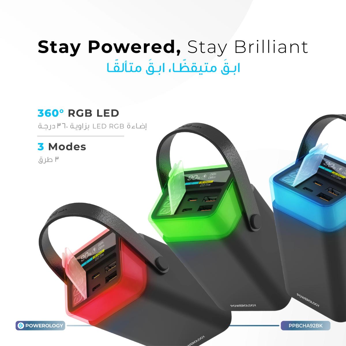 Powerology  40000mAh Power Bank PD 65W