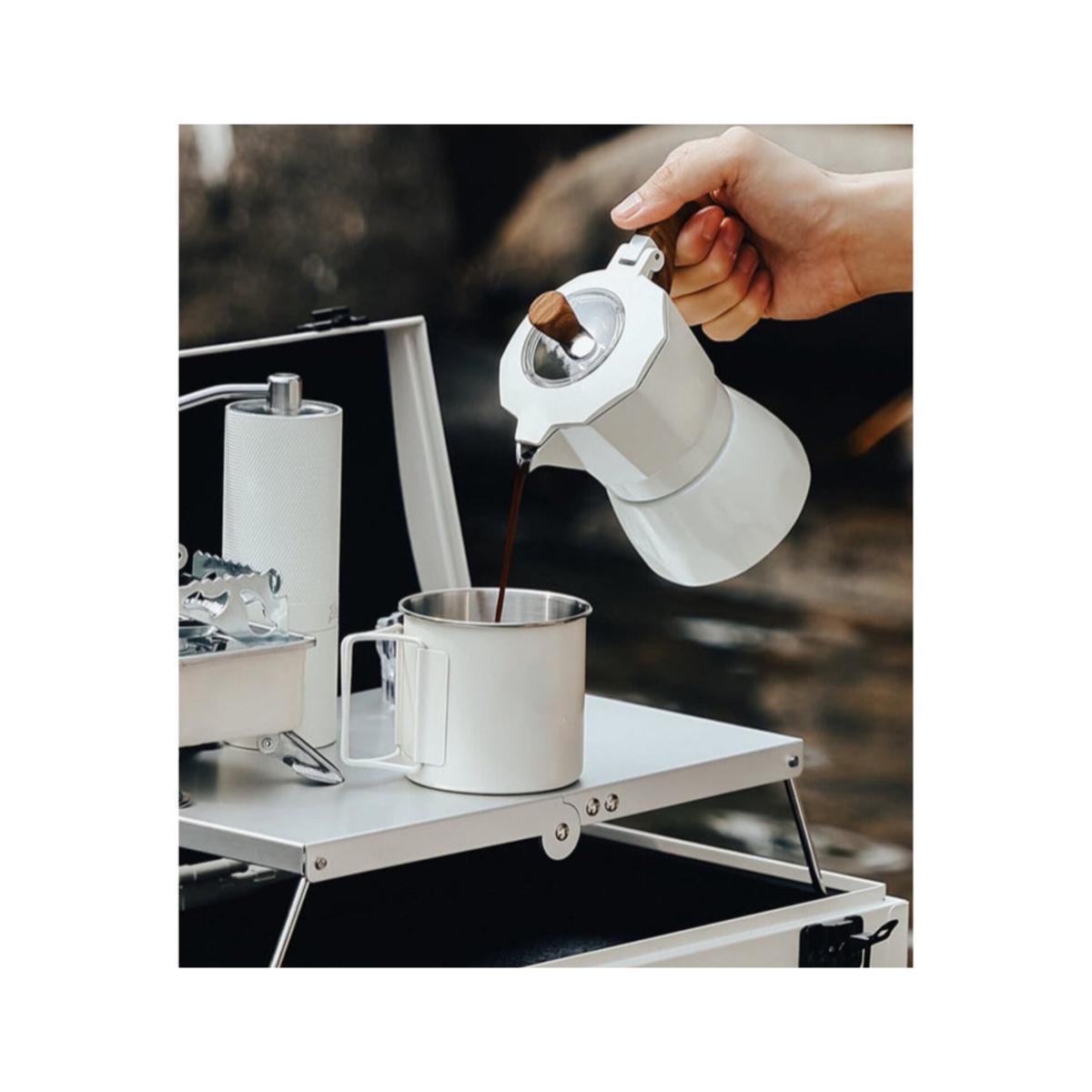 Portable 11-Piece Outdoor Moka Pot Coffee Set