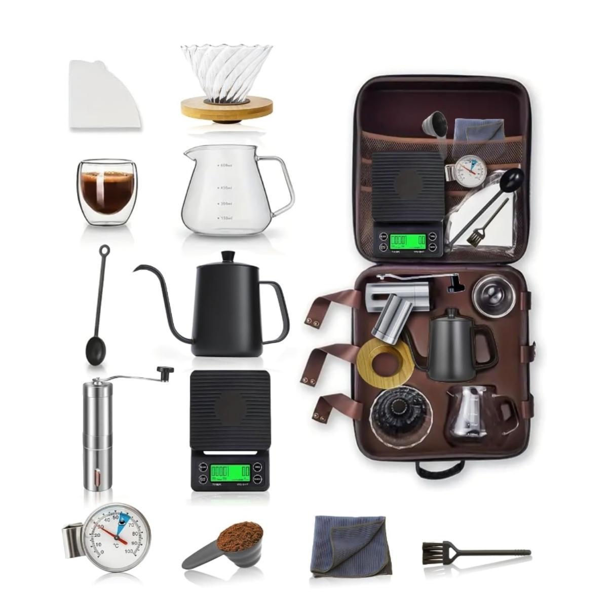 Portable Travel Coffee Brewing Kit