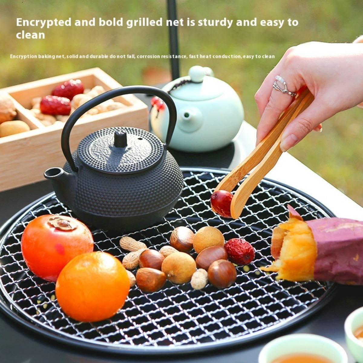Portable Folding Charcoal BBQ Grill Table