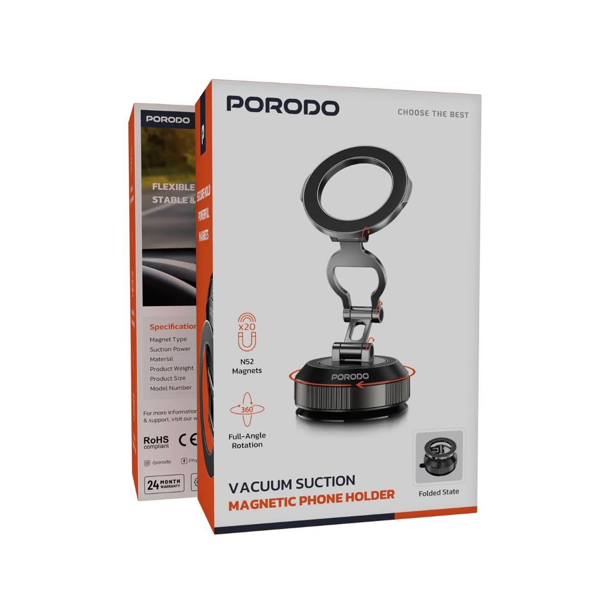 Porodo Vacuum Suction Magnetic Phone Holder