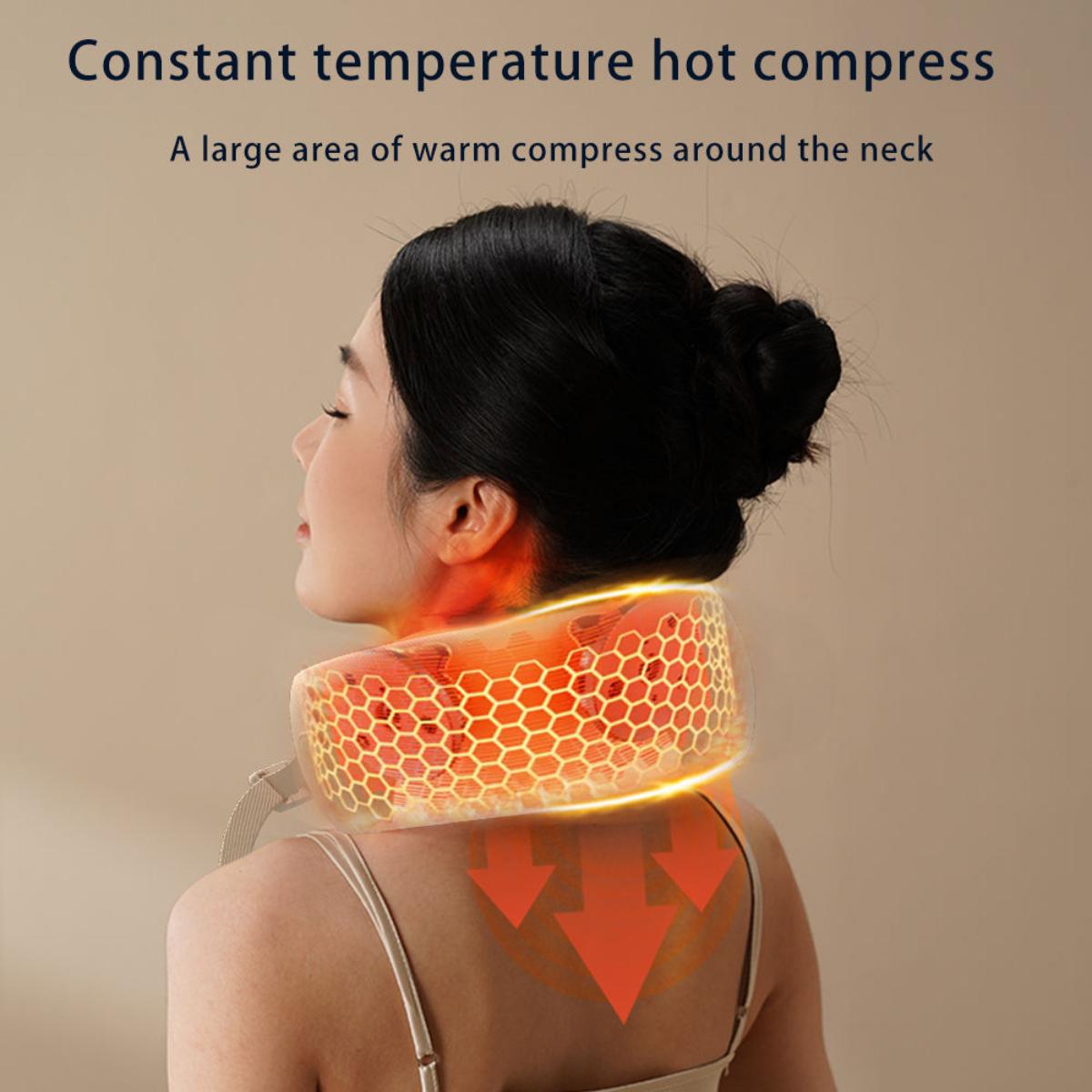 Heated Neck Massager with 360° Floating Massage Head