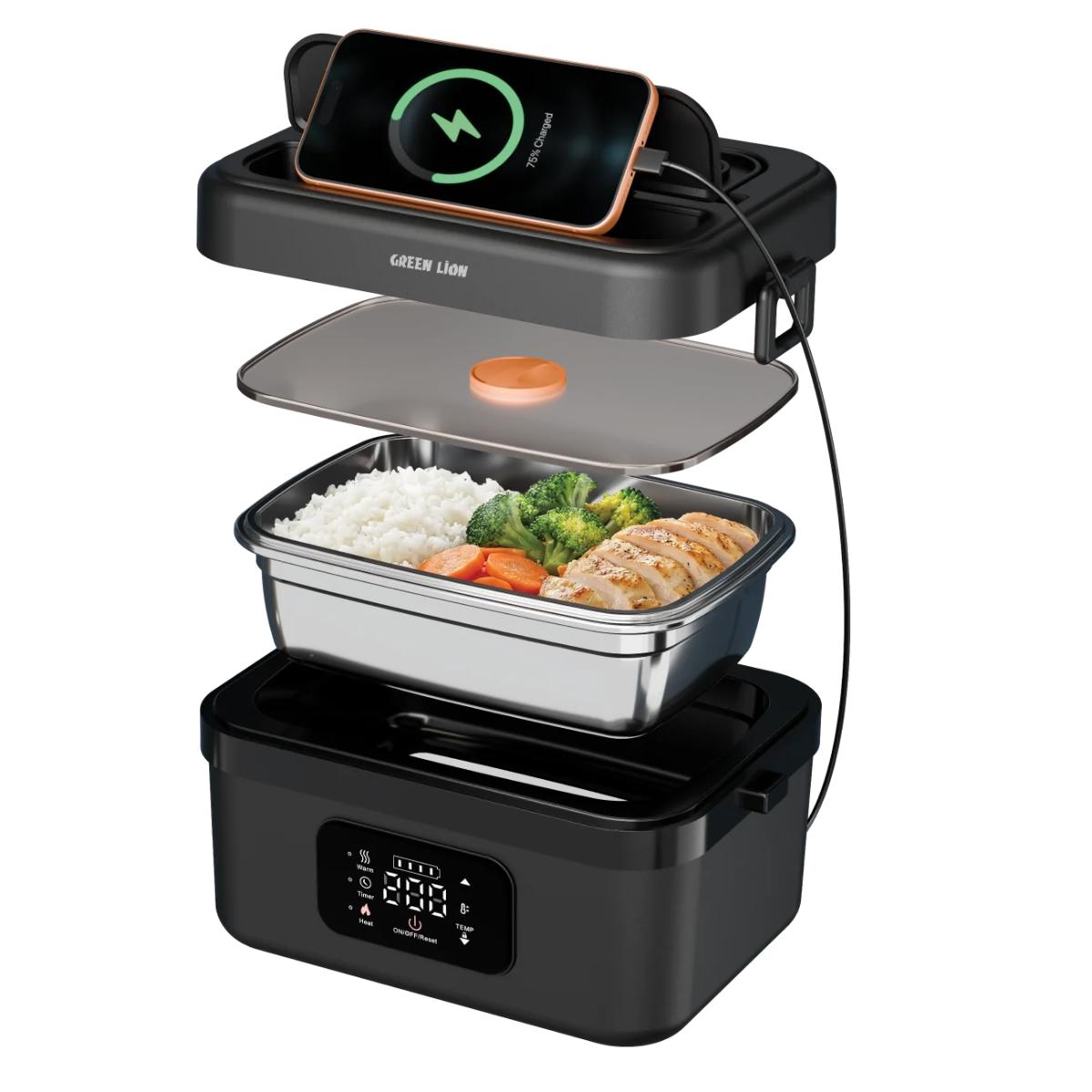 Green Lion 1L Rechargeable Smart Heating Lunch