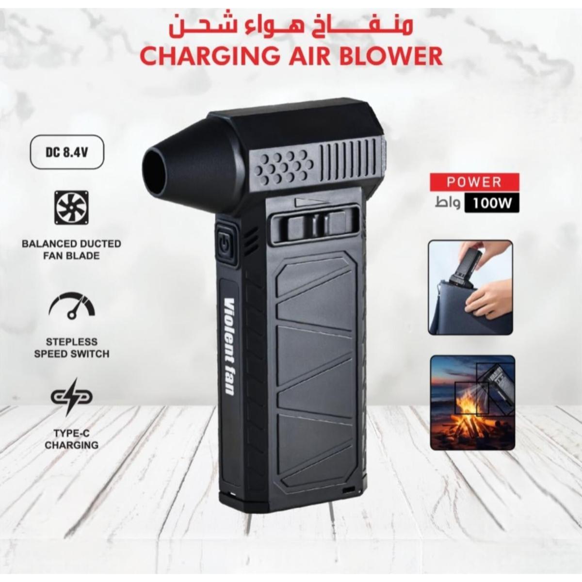 Portable 100W Violent Fan - High-Power Electric Air Blower
