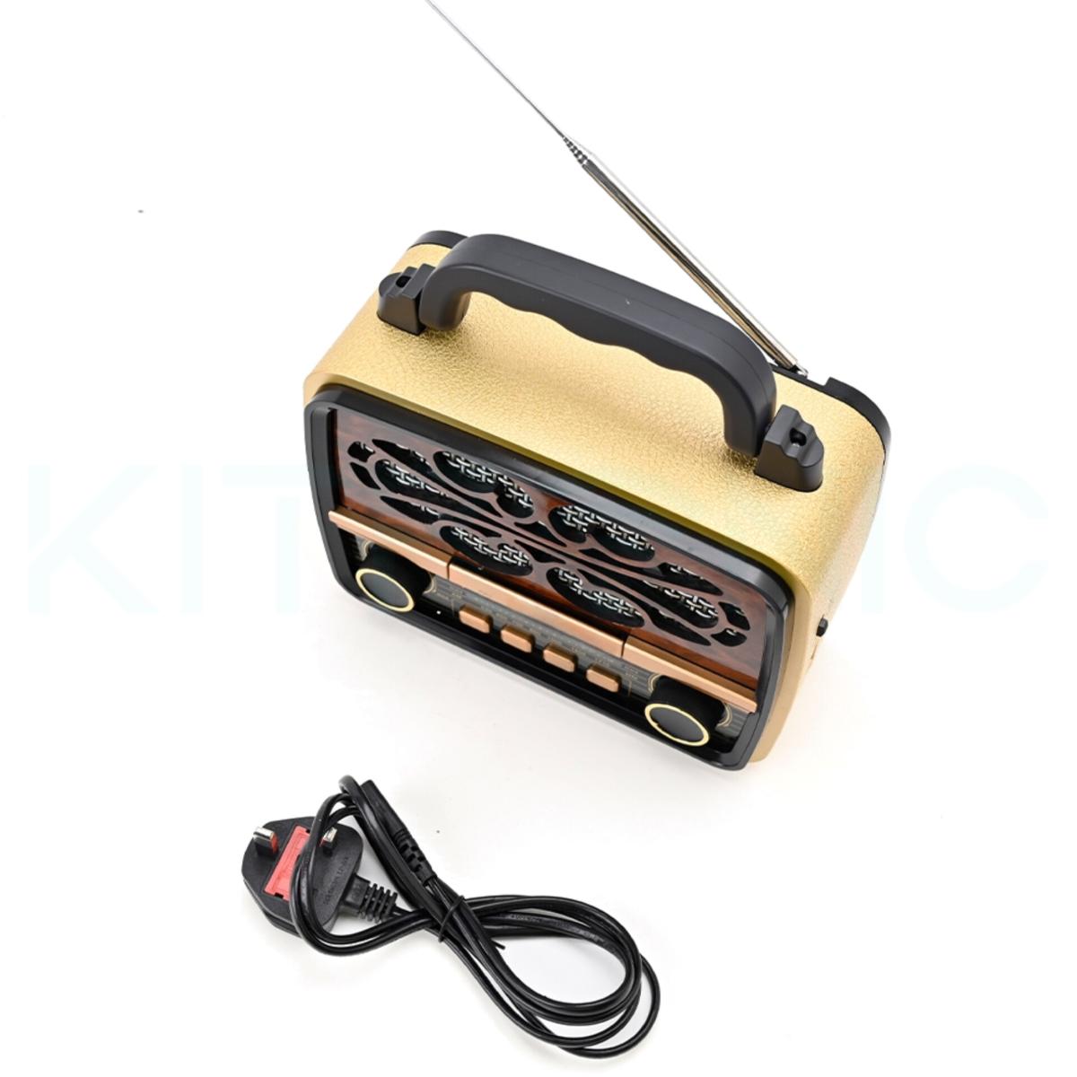 Retro-Style Portable 3-Band Radio