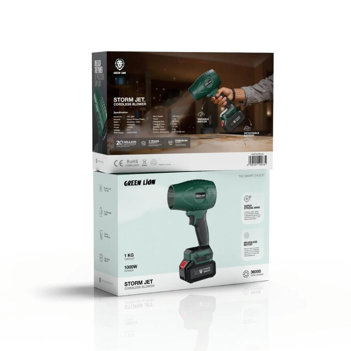 Green Lion Storm Jet Cordless Blower