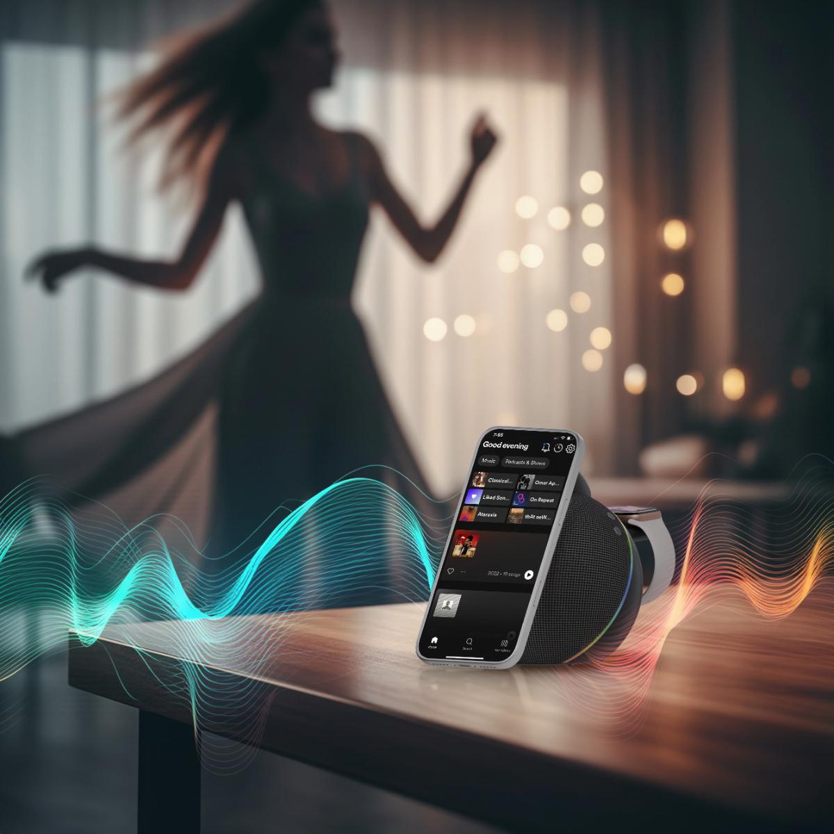 Levelo Aira Wireless Charger With Speaker