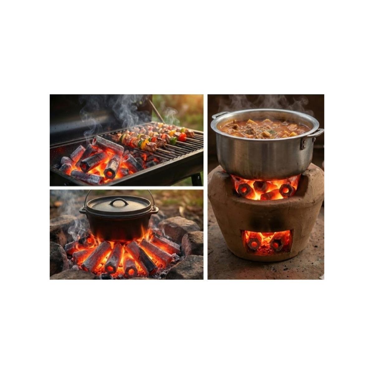 Natural Hexagonal Coconut Charcoal Briquettes (5KG)