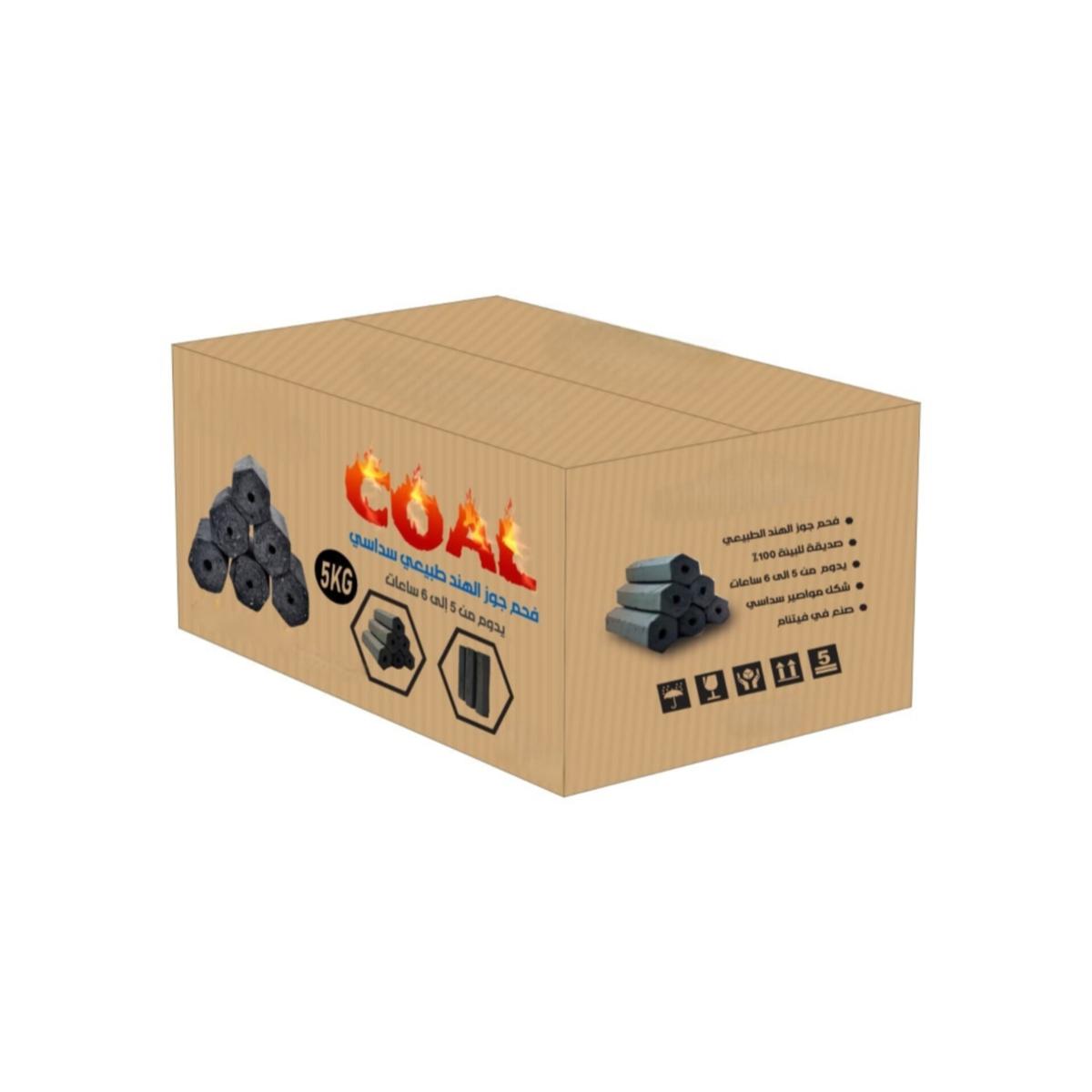 Natural Hexagonal Coconut Charcoal Briquettes (5KG)