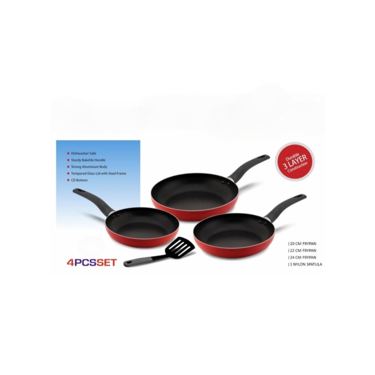 3 Piece Non Stick Fry Pan Set