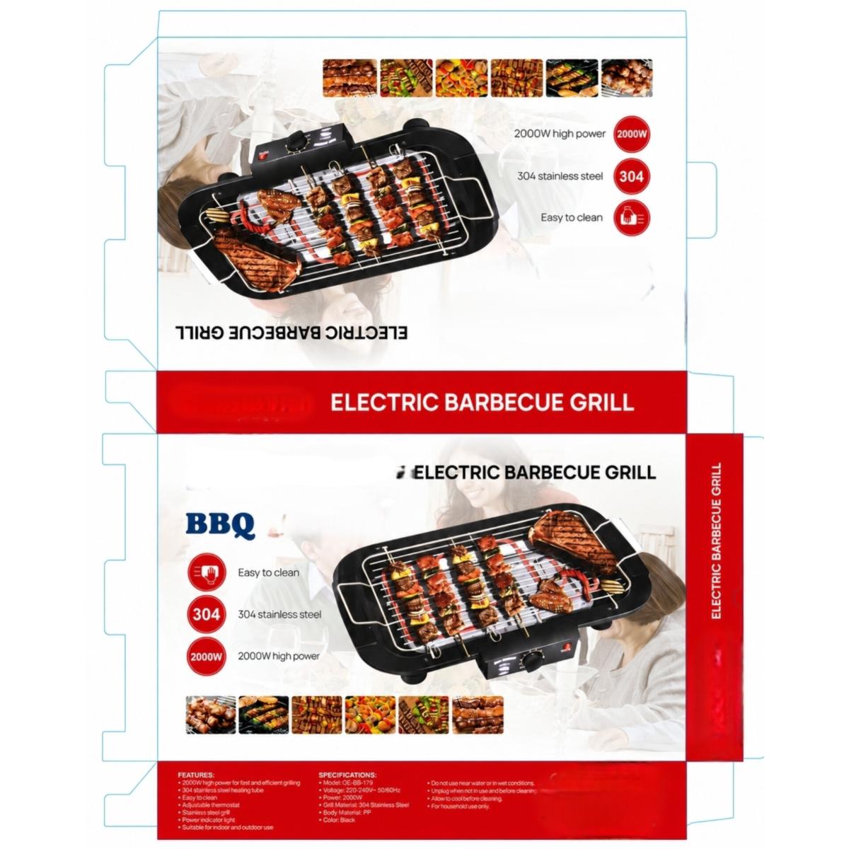 Electric BBQ Grill 2000W