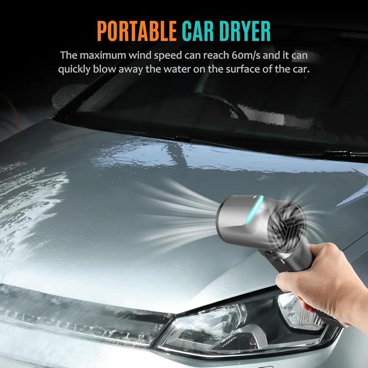 Portable Cordless Car Dryer & High-Speed Jet Blower