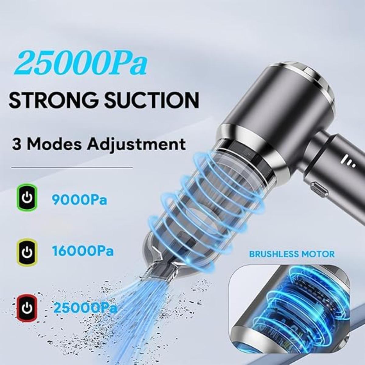 Portable Car Vacuum Cleaner, Wireless Handheld