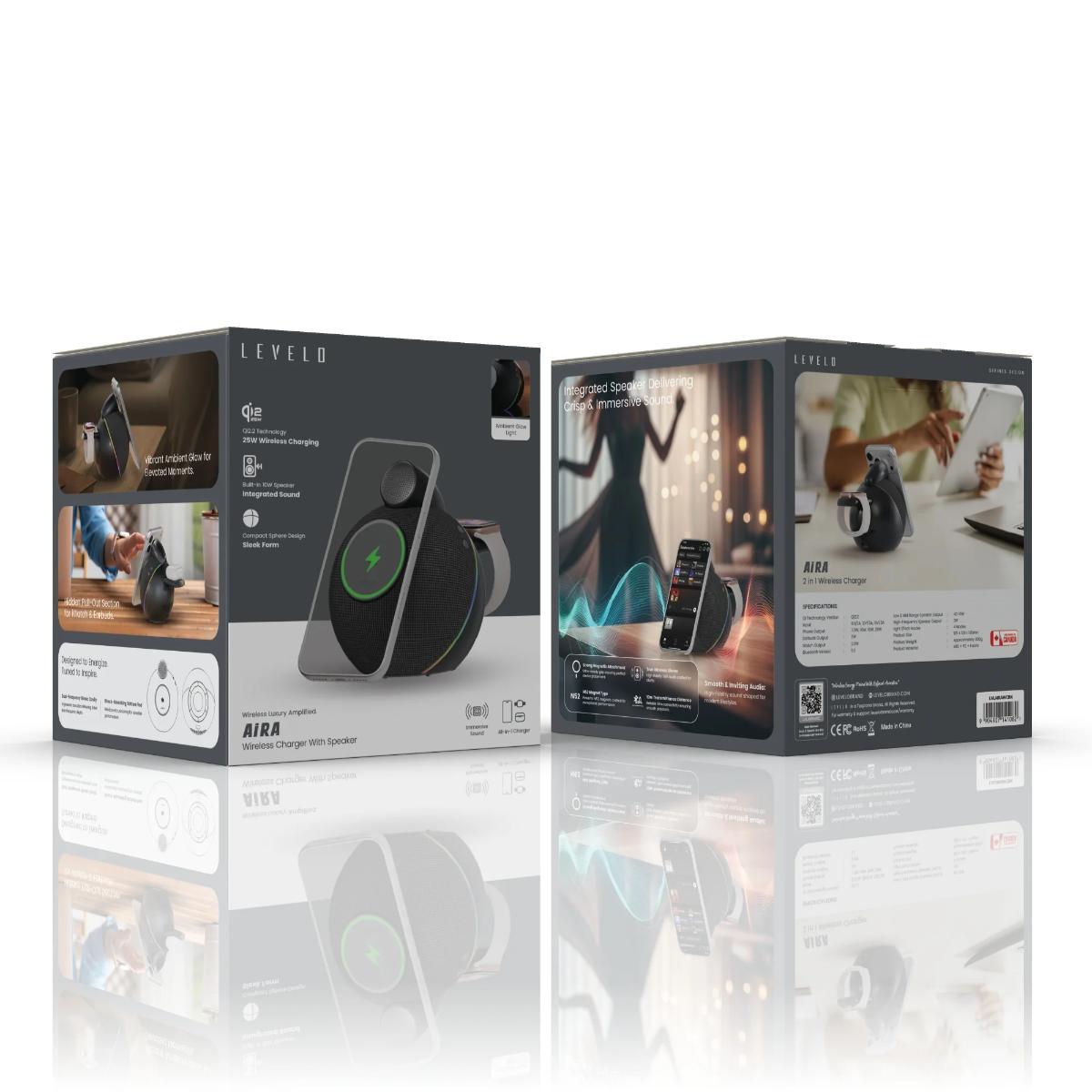Levelo Aira Wireless Charger With Speaker