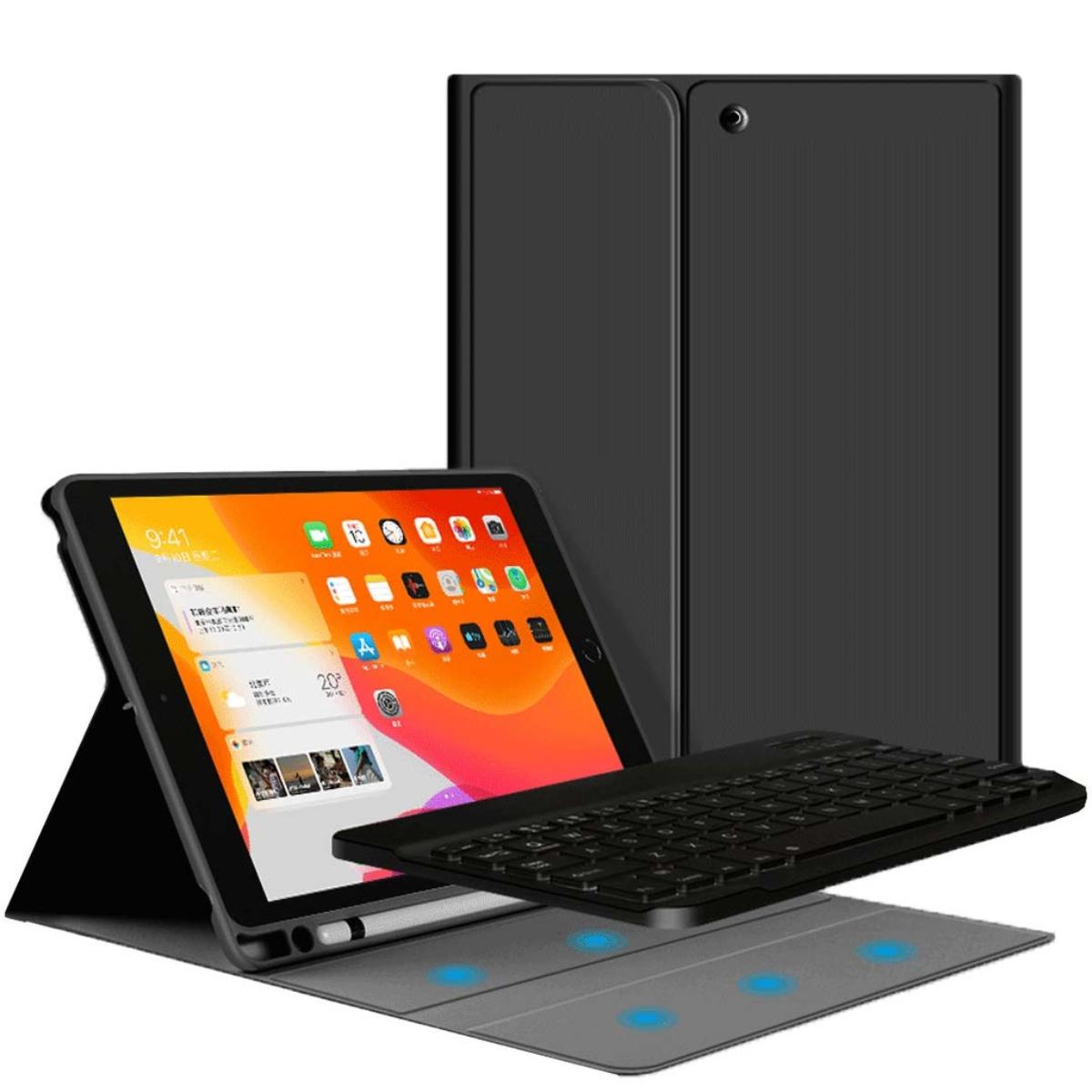 Premium Leather Tablet Case with Wireless Keyboard