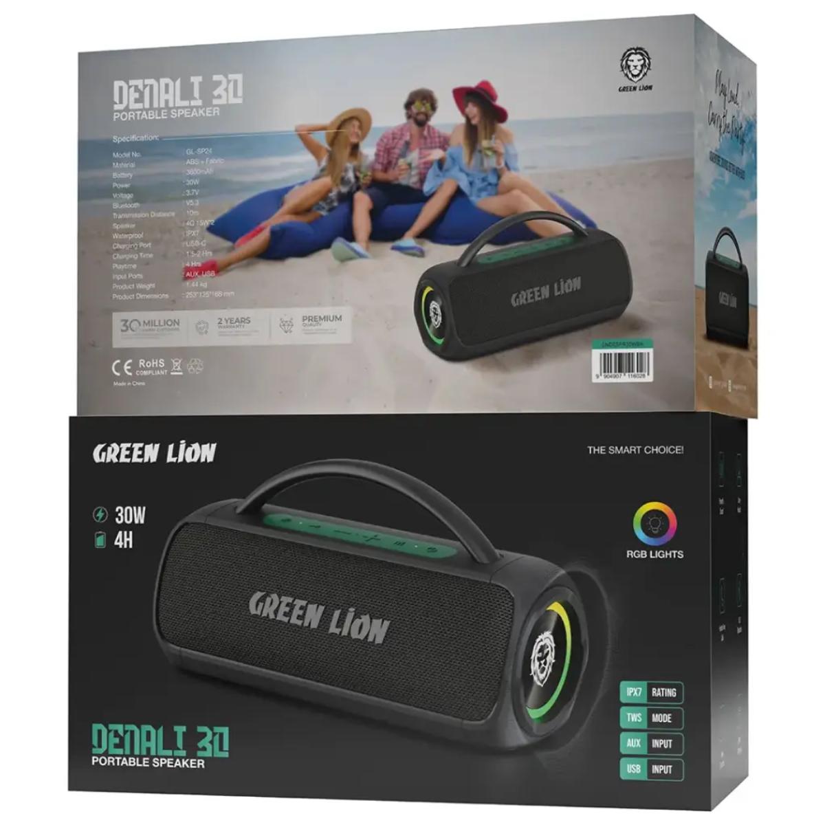 Green Lion Denali 30W Portable Waterproof Bluetooth Speaker
