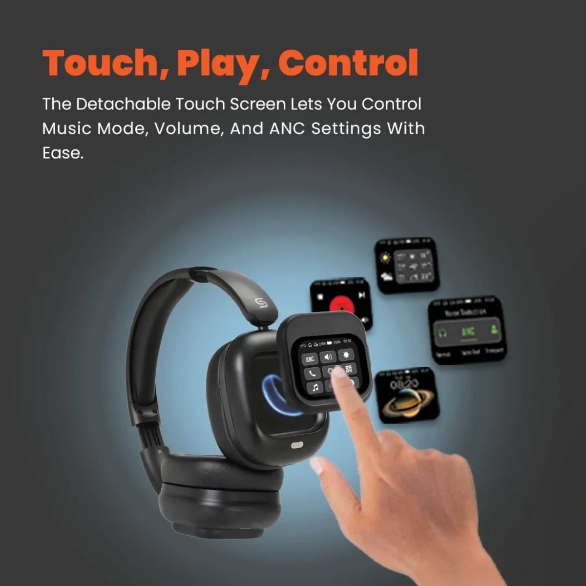 Porodo Soundtec TouchWave ANC Wireless Headphones